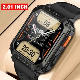 T8PRO 2.01 Inch Outdoor Military Smart Watch Men Bluetooth Call Smartwatch Man GPS Sport Waterproof Ftiness tracker Watch Android IOS