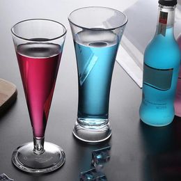 Wine Glasses Acrylic Cocktail Cup Unbreakable Glass Home Wedding Party Bar Goblet Red Juice Drinking Tools