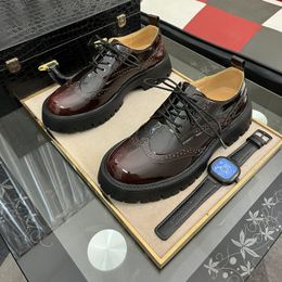 P270 Herren-Business-Schuhe, hochwertige 1:1-Obermaterialauswahl aus importiertem Original-Kalbsleder, verschleißfeste, rutschfeste Gummilaufsohle, Größe: 38–44
