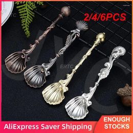 Coffee Scoops 2/4/6PCS Dessert Scoop Eco-friendly Wholesale Kitchen Accessories Stirring Spoon Creative Tableware Ice Cream Retro