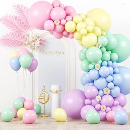 Party Decoration Pastel Balloons Garland Kit Macaron Latex Balloon Arch Easter 1st Birthday Decor Baby Shower Wedding Globos Set