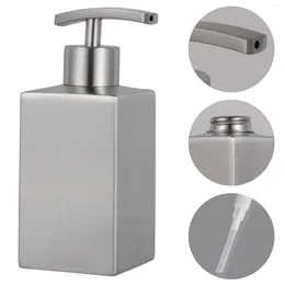 Liquid Soap Dispenser Squeeze Lotion Bottle Shampoo Countertop Bath Stainless Steel