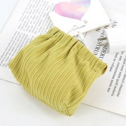 Storage Bags Mess-free Small Item Organiser Items Bag Capacity Corduroy Travel Pouch For Women Elastic Hair