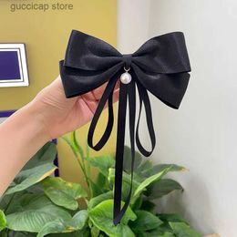 Bow Ties Korean Version Ribbon Large Bow Tie Female College Style Professional Shirt Sweater Clothing Pin Sweet Neck Bow Tie Accessories Y240329