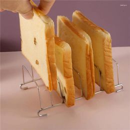 Baking Tools Stainless Steel Toast Rack Non Stick Holder 8 Slice Bread Household Breakfast Utensil Kitchen Supplies