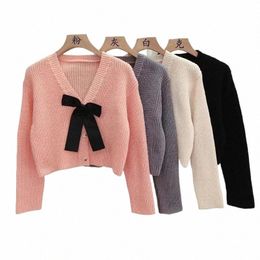 autumn Winter Women's Knitwear Cardigan Lg Sleeve Fi Coat Knitting Sweater h5tl#