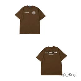 2024 Summer Mens T Shirt Cole Buxton Summer Loose Shirt Men Women High Street Classic Slogan Print Top Tee Shirt 3740