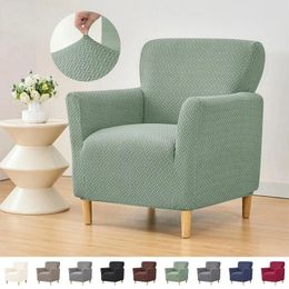 Chair Covers Jacquard Club Cover 1 Seater Elastic Armchair Stretch Tub Single Sofa Slipcover Living Room Bar El Home