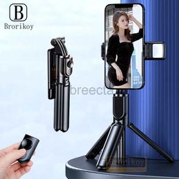 Selfie Monopods Aluminium Alloy Wireless Bluetooth Selfie Tripod Monopod With Fill Light Shutter Remote Control Selfie Stick Hot For Smartphone 24329