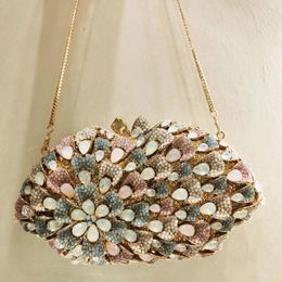 Evening Bags XIYUAN Full Big Stones Female Clutches For Women Dinner Rhinestone Handbags Wedding Bridal Crystal Clutch Purse