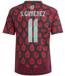 Mexico Soccer Jersey H. LOSANO G DOS SANTOS 24 25 Men Women Kids CHICHARITO Kit Sports Football Shirt Sets Training S.GIMENEZ MEXICAN Home Away Uniform 2024 2023