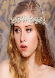 New Cheap Romatic Bridal Crown Tiaras Wedding Jewellery Bohemia Hair Accessories Elegant Headpieces Frontlet Hair Band headbands for8776306