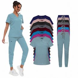 pet Shop Doctor Medical Uniform Women Scrubs Sets Tops Jogger Pant Clothes Surgical Nurse Accories Beauty Spa Sal Wokrwear o85g#