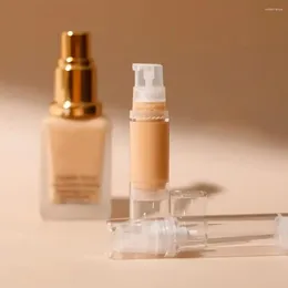 Storage Bottles Foundation Sample Repackaging Tools Airless Pump Bottle Portable Liquid Travel 5ml 10ml 15ml Mini Cosmetic