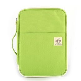 A4 File Bag Receives Office Information Portable Computer Waterproof Oxford Cloth Filing Products Folder Stationery 240329