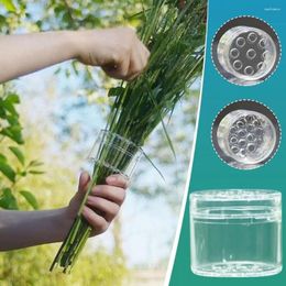 Vases Plastic Spiral Ikebana Stem Holder Transparent DIY Arrangement For Bouquet Floral Arranger