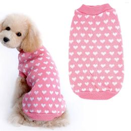 Dog Apparel Cat Pet Sweater Cute Heart Pattern Clothes Supplies Extra Small Sweaters Chihuahua Boy