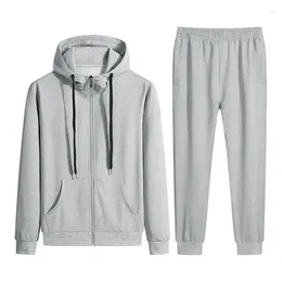 Men's Tracksuits 2024 Spring And Autumn Fashion Large Size Hoodie Set Leisure Relaxed Comfortable Sports High Quality Two-Piece