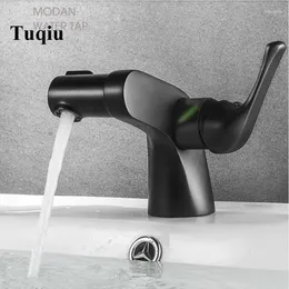 Bathroom Sink Faucets Arrival Basin Faucet Matte Black Finish Solid Brass 360 Rotation Mixer Tap And Cold Lavatory