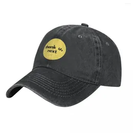 Ball Caps Thank U Next Denim Baseball Cap Song University Trucker Hat Spring Casual Couple Streetwear Logo