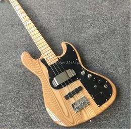 ,New four string electric bass, ASH wood real wood, amplifying circuit, real photos, factory wholesale.