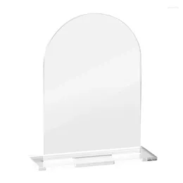 Party Supplies 5Pcs Transparent Blank Arched Acrylic Wedding Table Signs DIY Birthday Seating