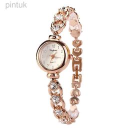 Armbanduhren Damenuhren 2024 Luxusmarken Edelstahl Kristallarmband Armbanduhr Mode Damen Kleid Reloj Mujer Montre Femme 24329