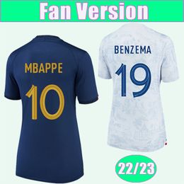 22 23 MBAPPE GIROUD KANTE Mens Soccer Jerseys frENcH GRIEZMANN BENZEMA DEMBELE Home Away Training Wear Football Shirts