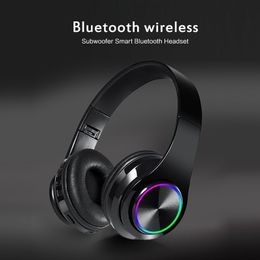 Wireless Bluetooth 5.0 Headphone With Microphone On-Ear Headset Stereo Sound Earphones Sports Gaming Foldable Headphones B39