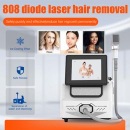 808nm diode laser treatment for hair removal Skin Tightening All skin color type permanent remove Leg hair machine Portable