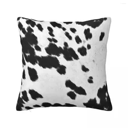 Pillow Faux Cowhide Black And White 3 Throw Decorative Cover For Living Room Home Decor Items Child Luxury