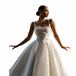 gorgeous Satin Romantic Wedding Dres Sexy Backl Mermaid Off Shoulder Sleevel Simple Mop Bridal Gowns Custom-Made V1vA#