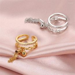 Cluster Rings Ring Fashionable Beautifully Fashion Hollow Pearl Jewellery Ball Pendant Open High Demand Index Finger Wedding Gifts