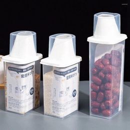 Storage Bottles 870/1200ML Clear Moisture-proof Sealed Airtight Jar Multigrain Box Food Container Tank