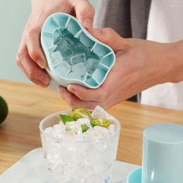 Baking Moulds Silicone Ice Bucket Cup Mold Press Type Easy-Release Cube Maker 60 Cubes Quickly Freeze Box For Whiskey Beer
