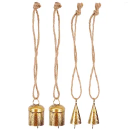 Decorative Figurines Vintage Bell Hanging Decor Charms Bells For Crafts Wind Metal DIY Accessory Small Wedding Decorations Ceremony