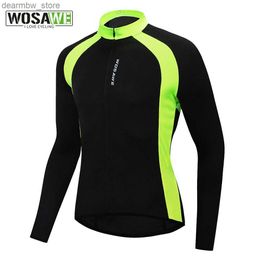 Cycling Jackets WOSAWE Outdoor Sports Cycling Jersey Summer Autumn Bike Clothing Bicycle Long Sleeves MTB Shirts Cycling Wear Quick Dry Jersey24329