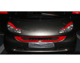 2pcs Red Car Headlights Eyebrow Eyelids Trim Cover Sticker for Smart fortwo 2009 2010 2011 2012 2013 2014 2015 Exterior Styling Ac2791805