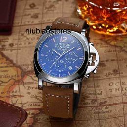 Black Fashion Luxury for Mechanical Men Calendar Leather Band Wristwatches Style