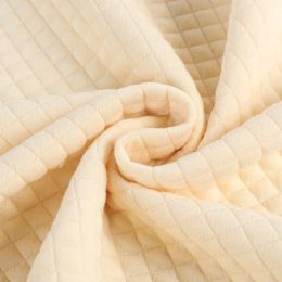 Fabric 160x45cm 95% Polyester 5% Spandex Diamond Grid Air Layer Solid Color Fabric For Pillowcase Hoodies Handmade DIY Fabric TJ20958