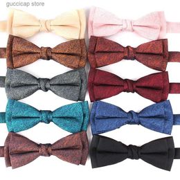 Bow Ties NEW Wedding Bow tie Casual Bow tie For Men Women Bow knot Adult Solid Colour Mens Bow Ties Cravats Party Bowties For Gifts Y240329