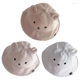 Berets Infant Cotton Bucket Hat Cute Toddler Outdoor Sports Fisherman For Girls Casual Spring Summer Sunscreen