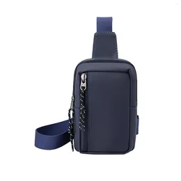 Waist Bags Men Women Portable Casual Solid Small Phone Pouch Hiking Cycling Outdoor Sports Chest Pack Cross Body Travel Sling Bag Shoulder