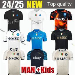 23 24 SSC Napoli maglie da calcio LOZANO OSIMHEN Kvaratskhelia Maglia da calcio EDIZIONE LIMITATA MAGLIA DI LORENZO MARADONA 2023 24 Maillots de foot uomo bambino kit