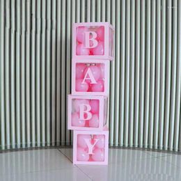 Party Supplies 25/30cm Pink Letter Box Balloon For Birthday Wedding Custom Name Decoration Kids Babyshower Girl DIY Boxes