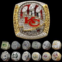 Luxury Super Bowl Championship Ring Designer 14K Gold KC Team Champions Rings för Mens Womens Diamond Star Jewelrys