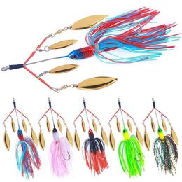 New Luya Set Spinner Fishing Lure Willow Multirota Spinners Spoon Bait For Pike Peche Tackle All Artificial Baits
