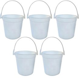 5 PCS Drinks Ice Bucket Durable Cool With Handle For Parties BBQs And Bars 240315