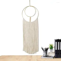 Decorative Figurines Macrame Dream Catcher Hanging Wall Tapestry Decoration For Home Decor Bohemian Kids Nursery