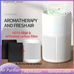 Air Purifiers Small Air Purifiers House Portable Air Cleaner Odor Second-hand Smoke Removal HEPA Filter Air Cleaners for Home OfficeY240329